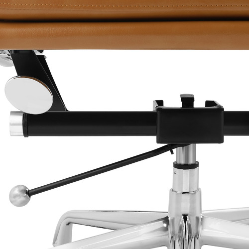 Milan Direct Eames Premium Leather Replica High Back Soft Pad Management Office Chair