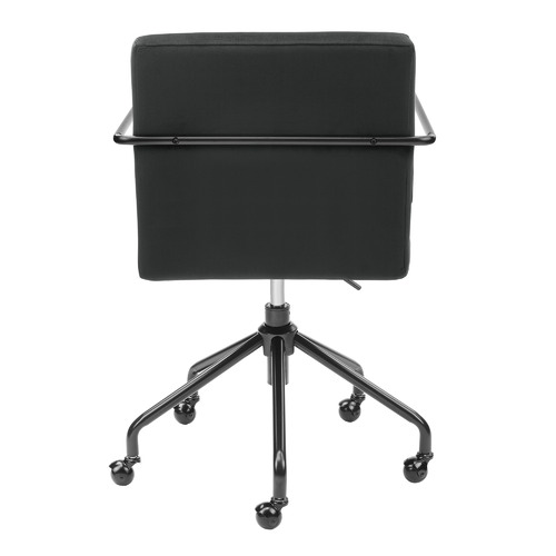 Milan Direct Black Camden Velvet Home Office Chair & Reviews Temple