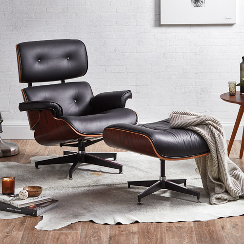 Milan Direct Eames Replica Leather, Leather Lounge Chairs