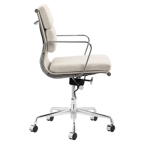 Milan Direct Eames Replica Softpad Fabric Office Chair Temple & ster
