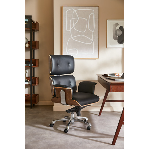 Milan Direct Eames Premium Replica Leather Executive Office Chair