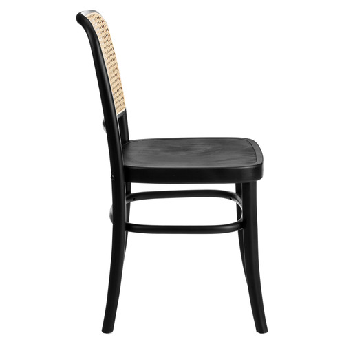 Hoffmann-Replica-Beech-Wood-and-Rattan-Dining-Side-Chairs