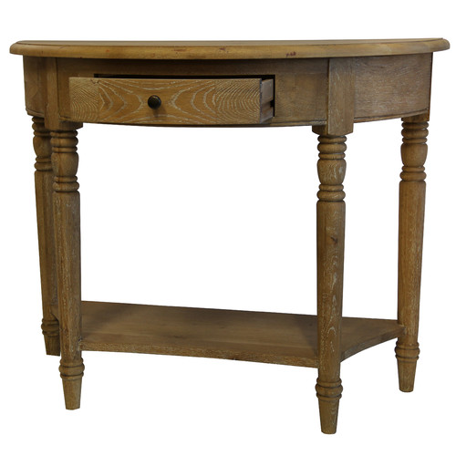 Ava Oak Console Hall Table Temple Webster