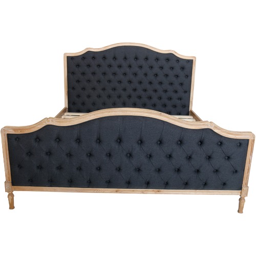 Hayward Buttoned Linen Bed