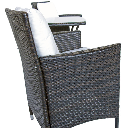 2 Seater Polina PE Rattan Outdoor Bistro Set