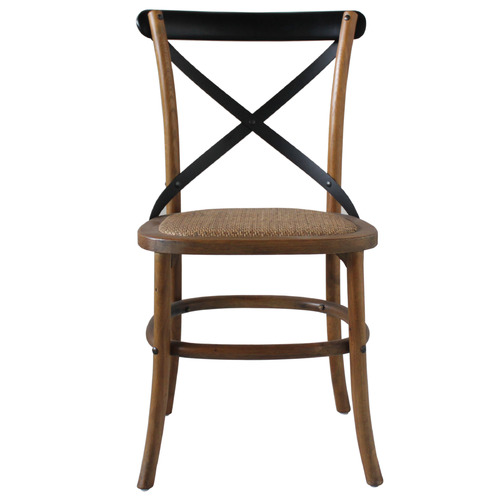 Natural Zola Cross Back Rattan Dining Chairs