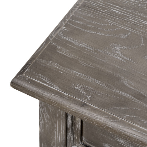 Dewey Oak Wood Bedside Table