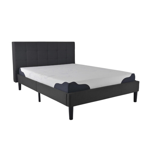 Charcoal Leucippus Wooden Platform Bed
