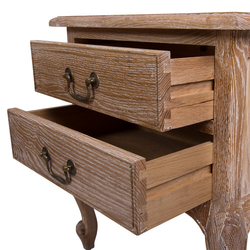 Tania Oak Wood Bedside Table