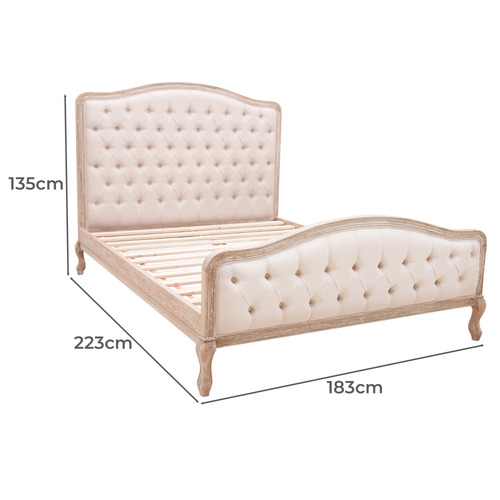 Sorin Oak Wood Bed Frame