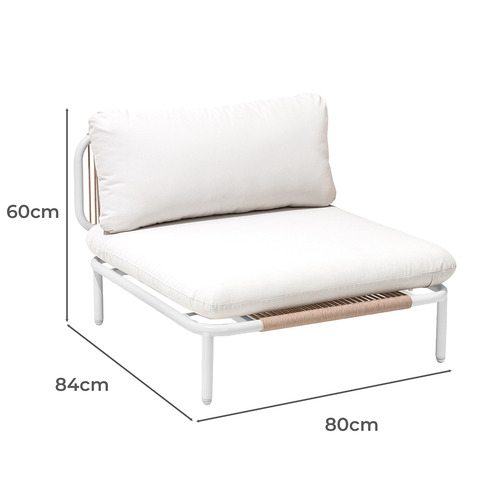 Florence Armless Outdoor Lounge Chair