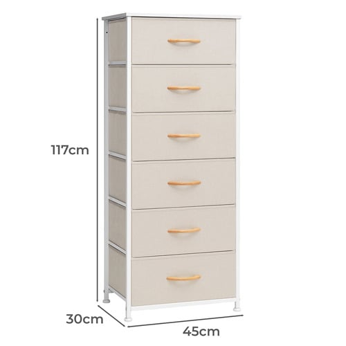 Isobelle 6 Drawer Tallboy