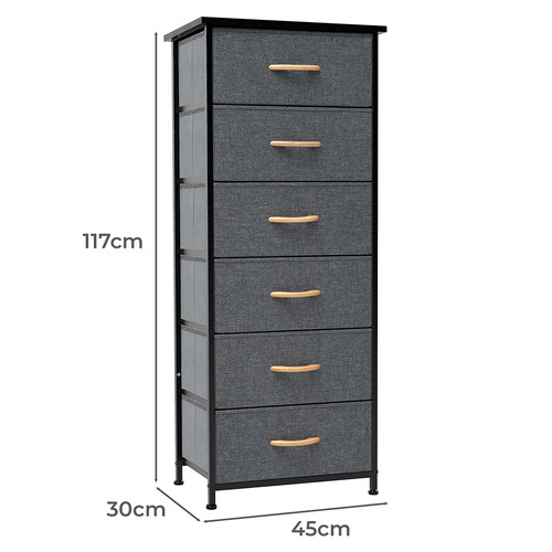 Isobelle 6 Drawer Tallboy