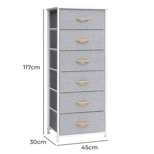 Isobelle 6 Drawer Tallboy