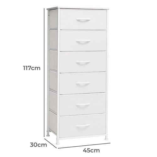 Isobelle 6 Drawer Tallboy