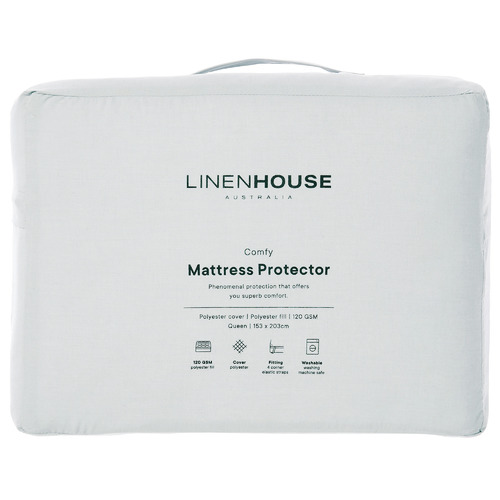 White Comfy Mattress Protector