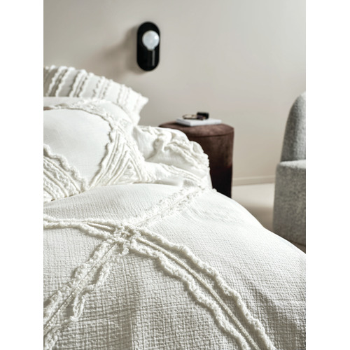 White Heather Cotton Quilt Cover Set Temple & ster