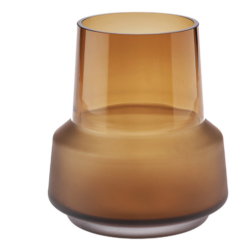 Brown Draper Glass Vase