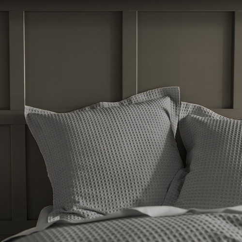 Charcoal Deluxe Waffle Cotton Quilt Cover Set Temple & ster