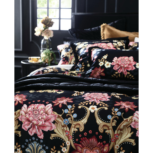 Medici Cotton Sateen Quilt Cover Set Temple & ster