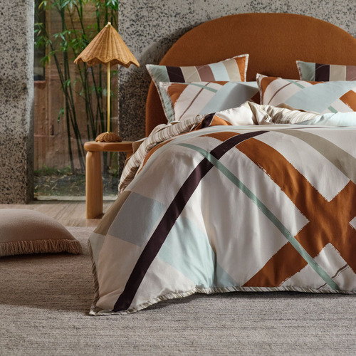 Issey Cotton Sateen Quilt Cover Set Temple & ster