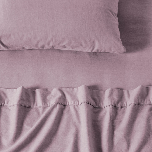 Plain Dyed Flannelette Cotton Sheet Set