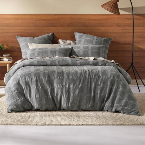 Seren Cotton Shadow Quilt Cover Set