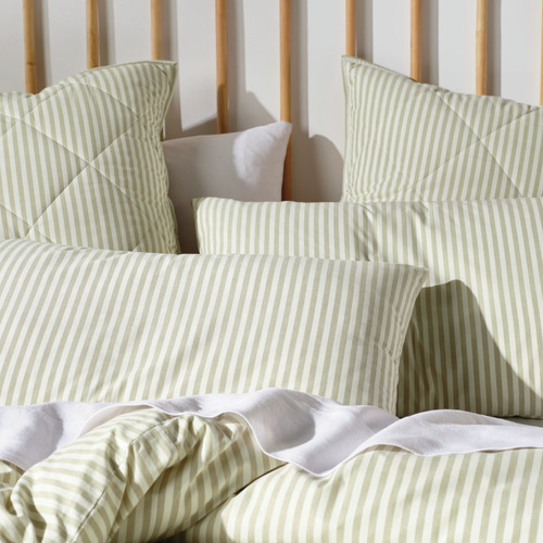 Pebble Stripe Classic Cotton Quilt Cover Set | Temple & Webster