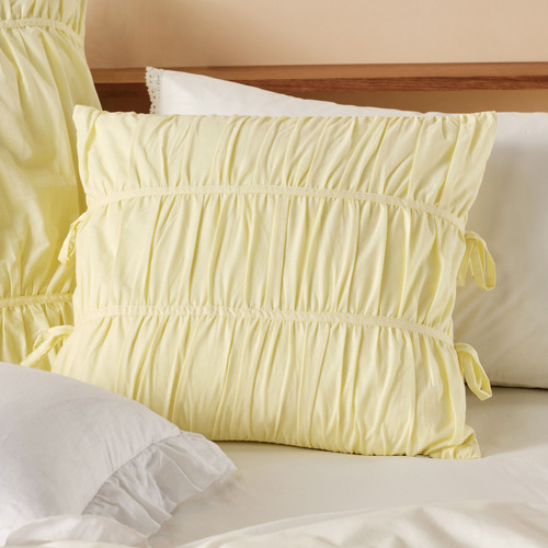 Layla Cotton European Lemon Cushion