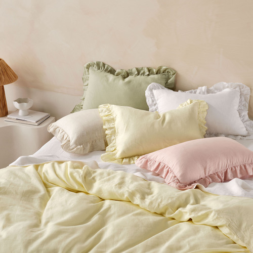 Nimes Ruffle Linen Cushion