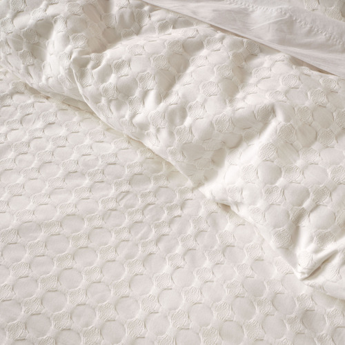 White Vista Cotton Quilt Cover Set