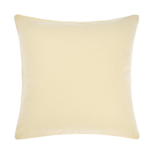 Lemon Nimes Linen European Pillowcase