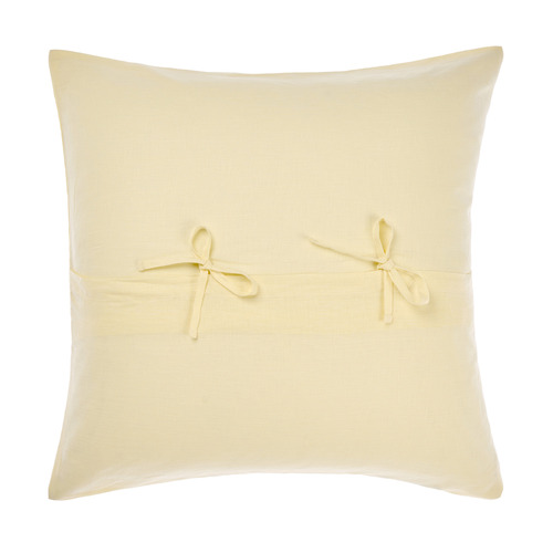 Lemon Nimes Linen European Pillowcase