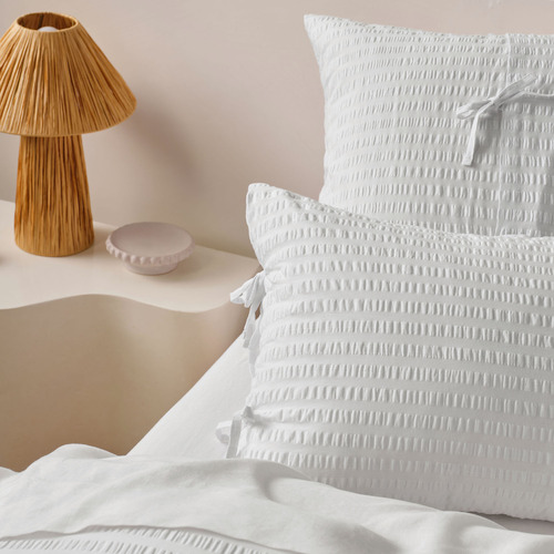 White Ferrara Cotton Quilt Cover Set