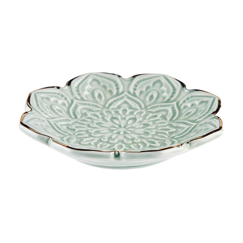 Green Porcelain Trinket Tray