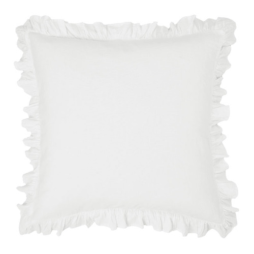 Vintage Ruffle Linen-Blend European Pillowcase