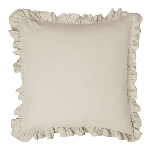 Vintage Ruffle Linen-Blend European Pillowcase