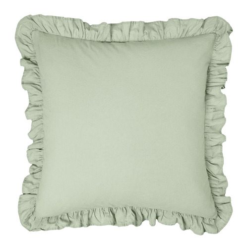 Vintage Ruffle Linen-Blend European Pillowcase