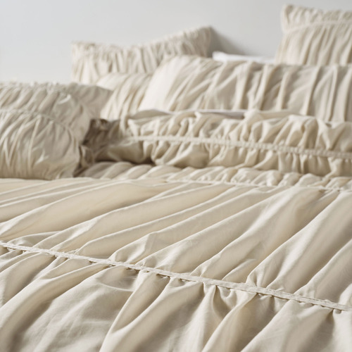 Natural Layla Cotton Quilt Cover Set