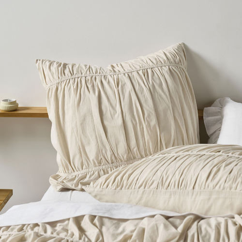 Natural Layla Cotton European Pillowcase