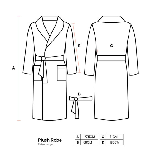 Plush Cotton Bath Robe
