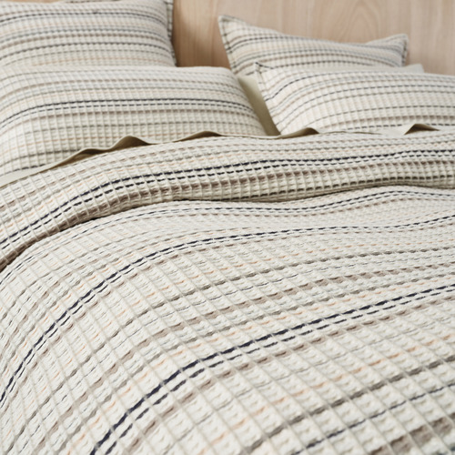 Mushroom Dana Cotton Quilt Cover Set
