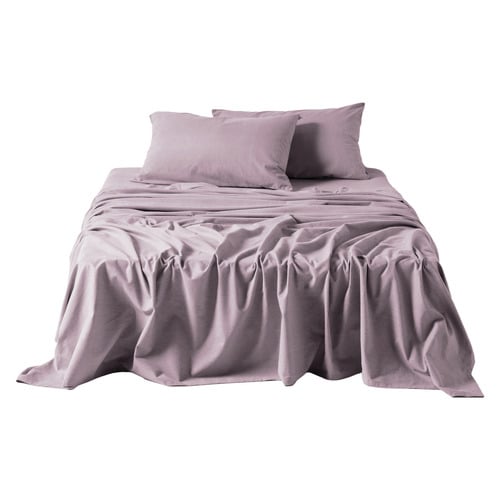 Flannelette Plain-Dyed Cotton Sheet Set