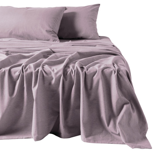 Flannelette Plain-Dyed Cotton Sheet Set