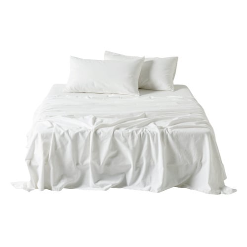 Flannelette Plain-Dyed Cotton Sheet Set