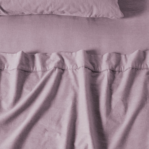Flannelette Plain-Dyed Cotton Sheet Set