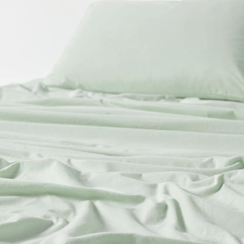 Flannelette Plain-Dyed Cotton Sheet Set