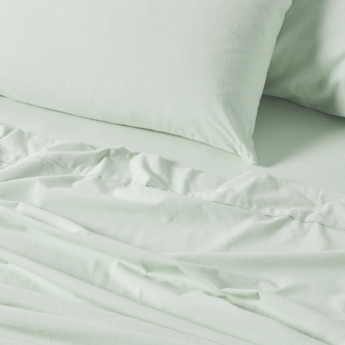 Flannelette Plain-Dyed Cotton Sheet Set