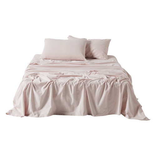 Flannelette Plain-Dyed Cotton Sheet Set