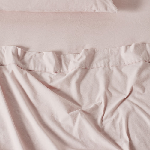 Flannelette Plain-Dyed Cotton Sheet Set